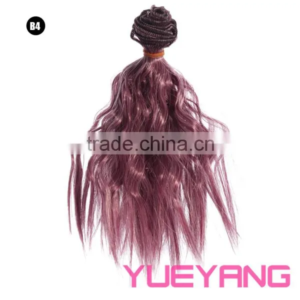 Red Wine Color Twisted Curl Braiding Hair Extensions photo-2
