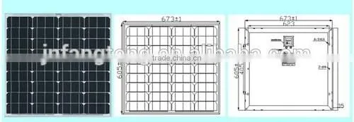 Home and Lighting 50W Monocrystalline Solar Cells, Solar Panel, photo-2