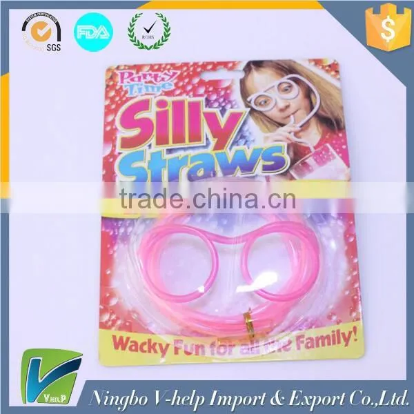 Crazy Fun Glasses Drinking Straw Soft Straw Glasses Drinking Tube photo-4