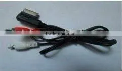 AMI audio cable with RCA/AUX for NON-MMI system AUDI A4,A5,Q5