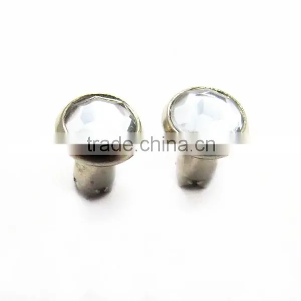 6mm Fashion Rhinstone White Stone Rivet photo-3
