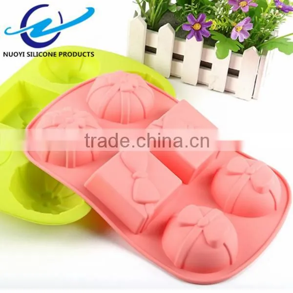 6 Cavities Chirstmas Silicone Cake Mold photo-2