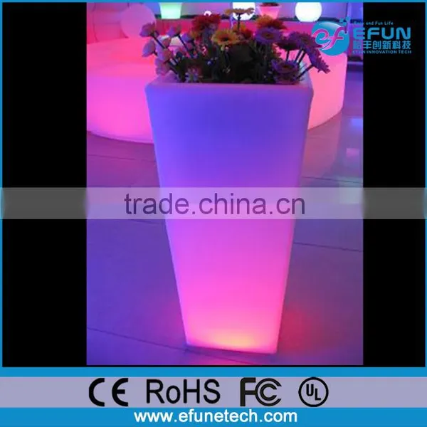 Battery Rechargeable Decorative Rgb Colorful Led Light up Plant Pots Wholesale photo-5