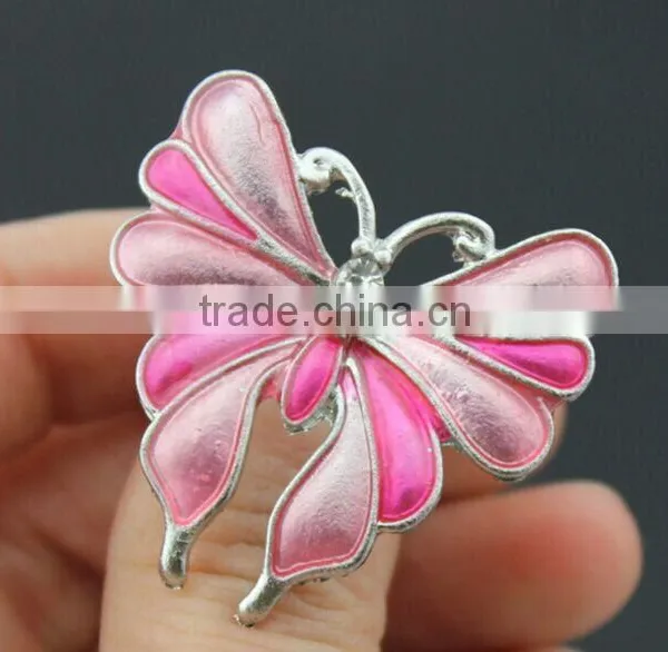 Young Lady Favorite Drip Process Alloy Varied Smart Butterfly Rings photo-4