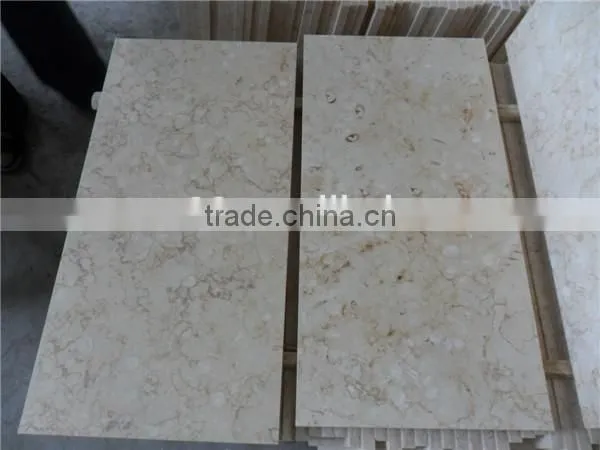 Natural Beige Stone Marble Slab Crema Marfil Marble photo-6
