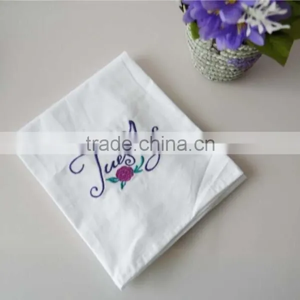 100% Cotton Table White Cloth Napkin Dinner Napkin photo-5