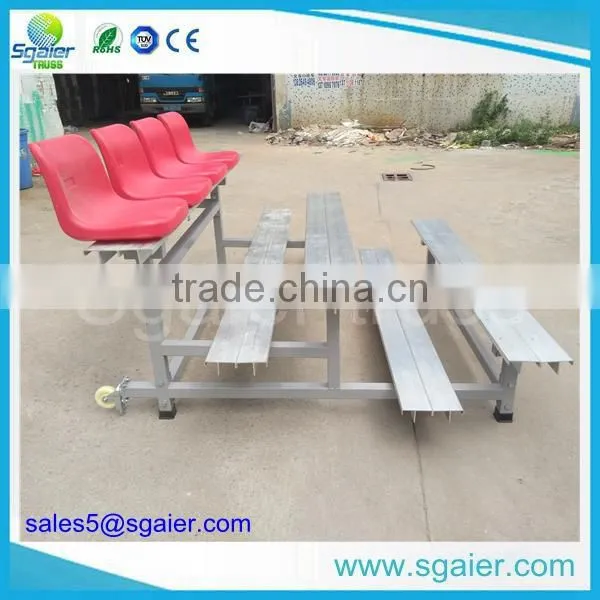 Metal Sports Stadium Bleachers With Plastic Chair photo-3