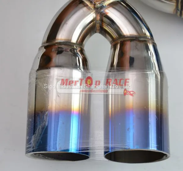 MerTop Race B** 3 SERIES E46 M3 EXHAUST BACK BOX CATBACK (TITANIUM COATED TIPS) photo-3