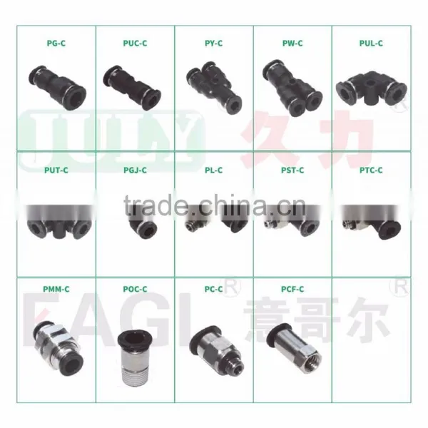 China JULY Supplier Plastic Pneumatic Y Branch Tee Type Quick Connect Pipe Fittings photo-6