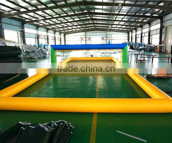Durable PVC Tarpaulin Inflatable Floating Water Volleyball Court for Sale photo-4