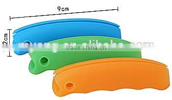FDA / LFGB Food Grade Detachable Silicone Bag Holder Handle / Silicone Shopping Bag Handle photo-3