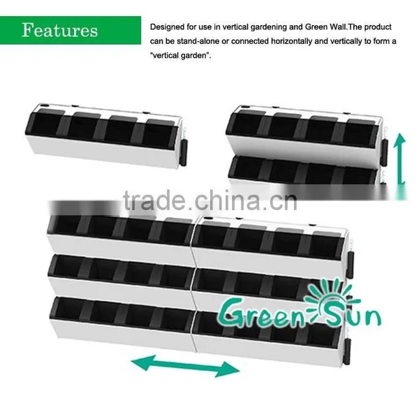 Interior&Exterior Vertical Garden Green Wall Module Artificial Hanging Wall for Plants Synthetic Grass Moss Turf Indoor Decor photo-3
