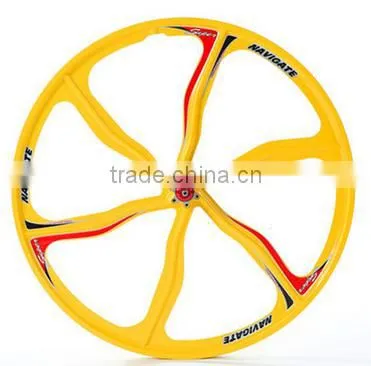 26inch 6spoke Lightest Strongest Magnesium Alloy Bike Wheel /fixed Gear Type Hub Bike Wheel photo-4