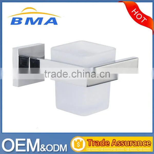 Wall Mounted Stainless Steel Bathroom Double Glass Tumbler Holders photo-2