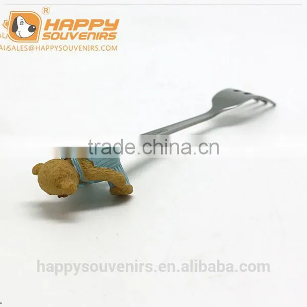 Stainless Steel Creative Spoon, New Style Spoon With Resin Ice Cream Handle photo-2