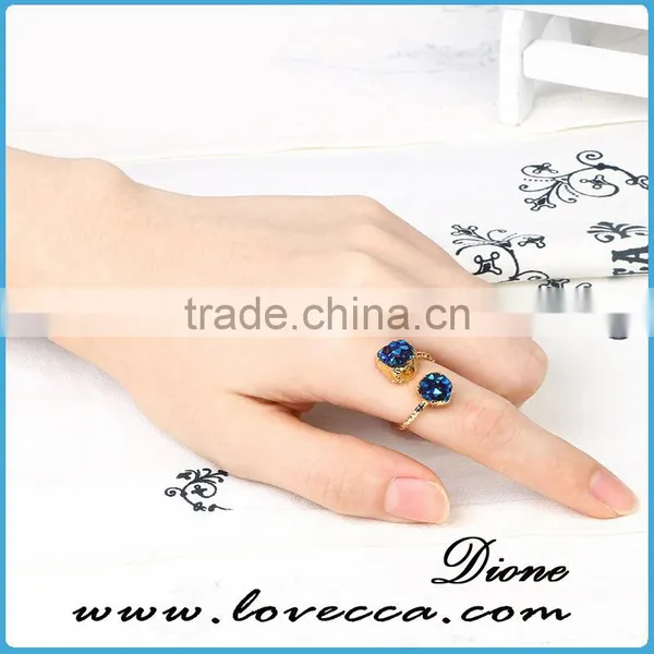 Wholesale Natural Double Agate Silver Black Druzy Ring photo-2