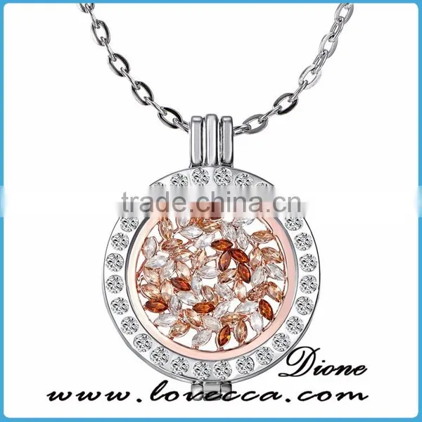 2017 Latest Fashion Gold Coins Changeable DIY Coin Necklace Pendant With 60cm Chain photo-3