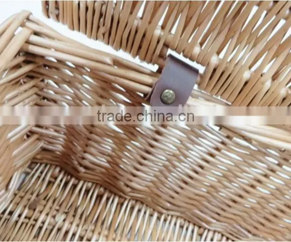 Wholesale Premium Handmade Natural Rectangular Empty Wicker Traditional Gift Hamper Basket With Lid photo-5