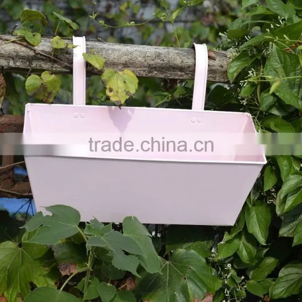 Factory Direct Sales Galvanized Metal Flower Pot Stands Country Style Hanging Garden Iron Planter photo-4
