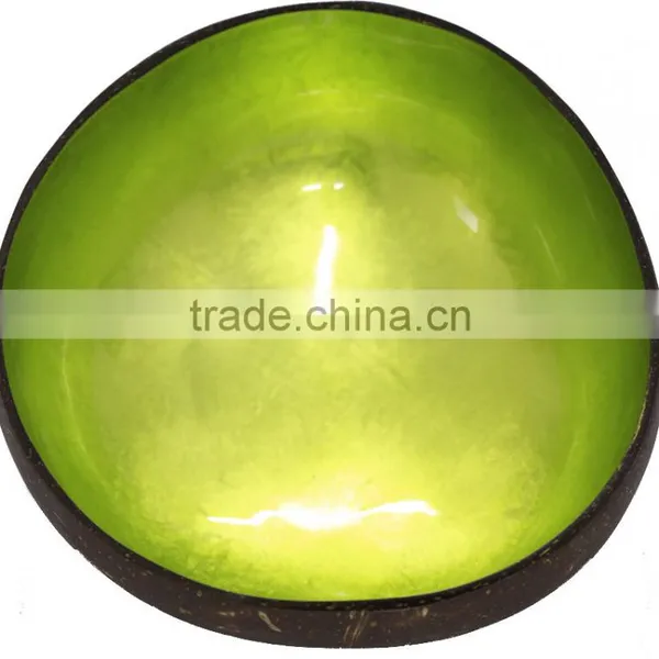 Lacquered Coconut Bowls With Various Pattern, Decorative Coconut Shell Bowls photo-4