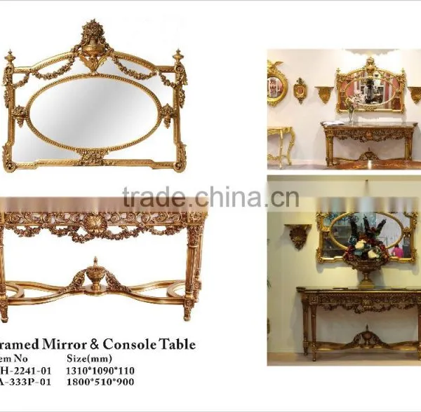 Made in China Foshan Factory Baroque Furniture Console Gold photo-4