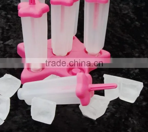 Hotsale Customized LOGO Flower Shape Plastic Popsicle Mold photo-4