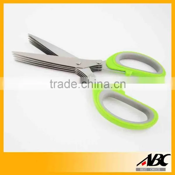 Professional 7 Blades Stainless Steel Kitchen Herb Scissor photo-4
