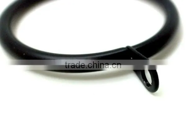 Home DYI Products Curtain Rod Ring Fixed Eyelet ID43mm/OD52mm Black Colour photo-4