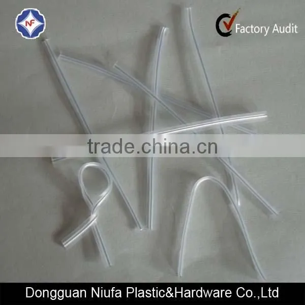 Transparent Plastic Coated Metal Wire Twist Tie photo-4