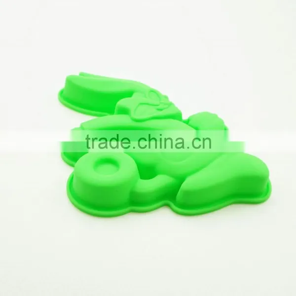 11181 Funny Rabbit Shaped Silicone Cake Mold photo-5