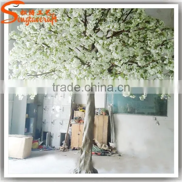 Hot Sale Manufacture China Artificial Cherry Tree Decoration Indoor Fake Tree Artificial White Cherry Blossom Tree photo-4