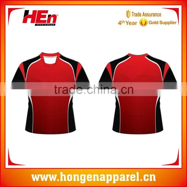 Hongen Apparel Wholesale Soccer Jersey Summer Hot Sale Round Neck Mens Single Jersey Soccer Shirts