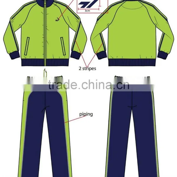 20,000 Sets STOCKLOTS Factory Sport Wear Suit Mens Women's 220g Polytricot Fabric Stocks photo-6