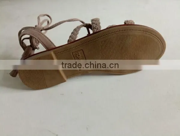 Fashion Falt Sandals Shoes Women 2017 Surplus Bulk Stock Cheap Sale photo-5