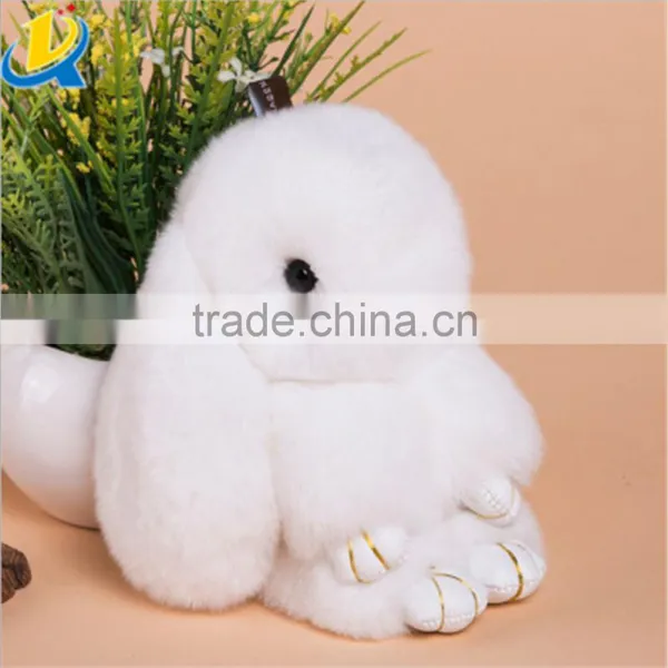 Wholesale Real Mink Fur Keychain Soft Lovely Rabbit Keychain photo-5