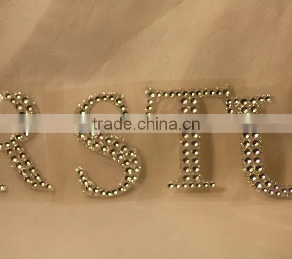 3D Glitter Crystal Stone Letters Laptop Stickers photo-4