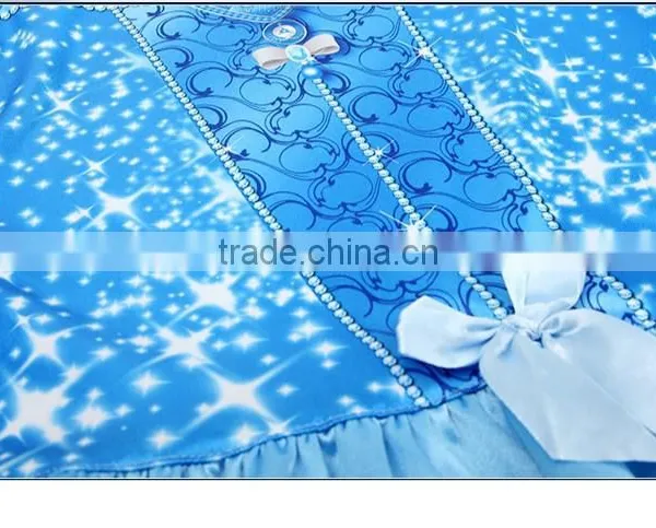 2015 Fashion 100 Polyester Satin Pajama Sleepwear photo-6