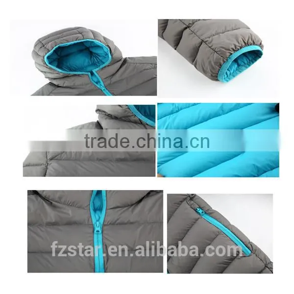 Nylon Men Down Jacket for Winters With Hoody TD0031 photo-3