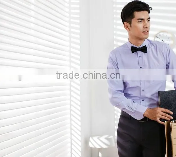 Latest Style Man Dress Shirts With Long Sleeve 100%cotton photo-5