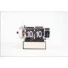 White Bouncing Futuristic Contemporary Alarm Flip Down Clock