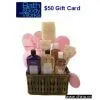 GIFT BASKET BATH AND BODY WORKS LAVISH VANILLA AND LAVENDER GIFT SET WITH $50 GIFT CARD 1