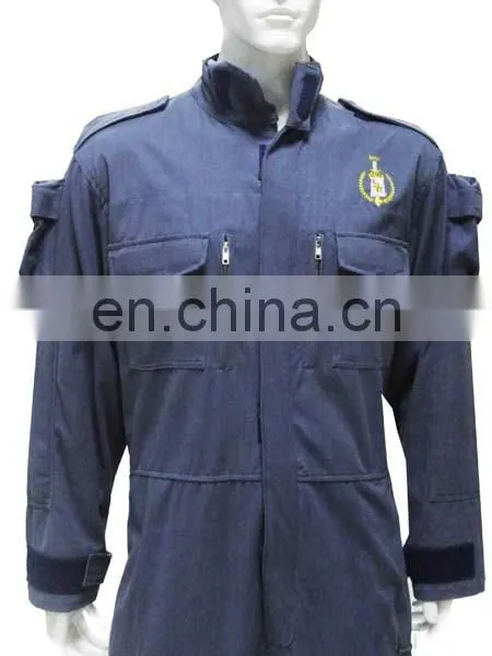 Hot Selling Classic Design Navy Blue 100% Cotton Professional Safety Coverall Workwear photo-3