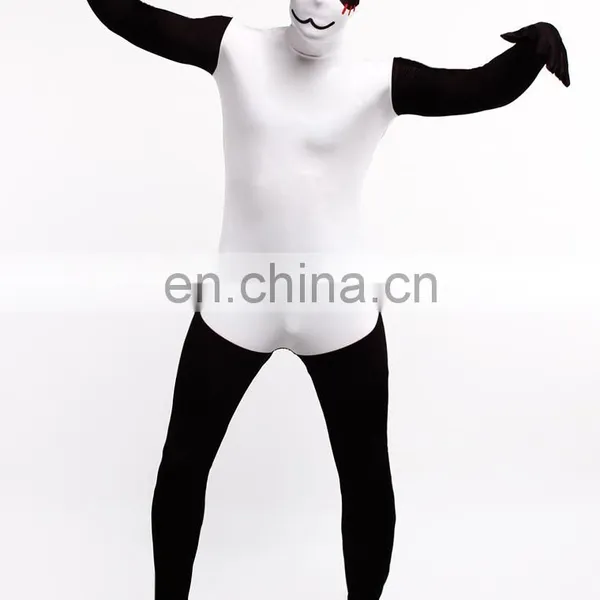 Black & White Chinese Panda Spandex Lycra Zentai Suits Animal Cosplay Costume photo-4