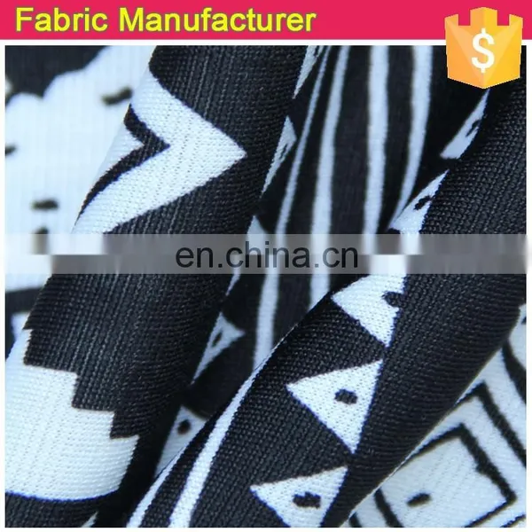 Spandex Single 100% Polyester Knit Black Jersey Fabric photo-6