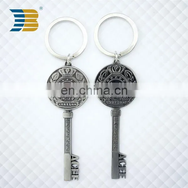 Key Shaped 3d Metal Keychain photo-6