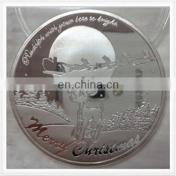 Chirstma Gifts Embossed Plastic Token Coin