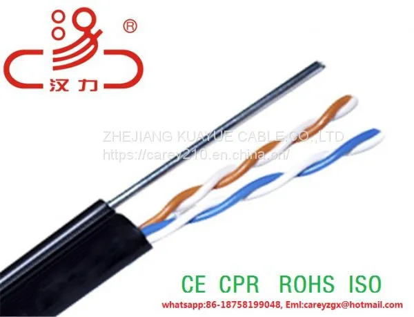 High Quality Drop Wire Cable 24awg Copper Conductor+stell Wire photo-4