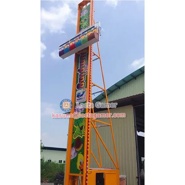 Zhongshan Amusement Park Equipment, 6 Seat Frog Jump, Drop Ride Hopper Fall Tower, Kiddie Rides, Earn Money photo-4