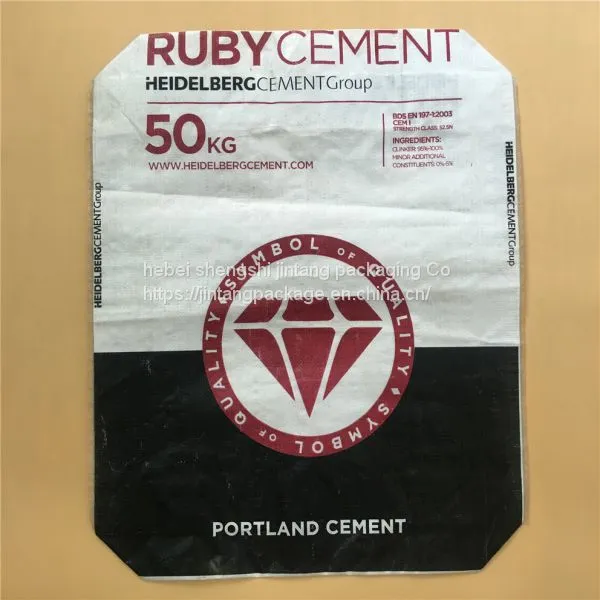 Price Polypropylene PP Laminated Plastic Valve Block Bottom Empty Cement Bag 50kg 25kg With Kraft Paper Inside Liner photo-4