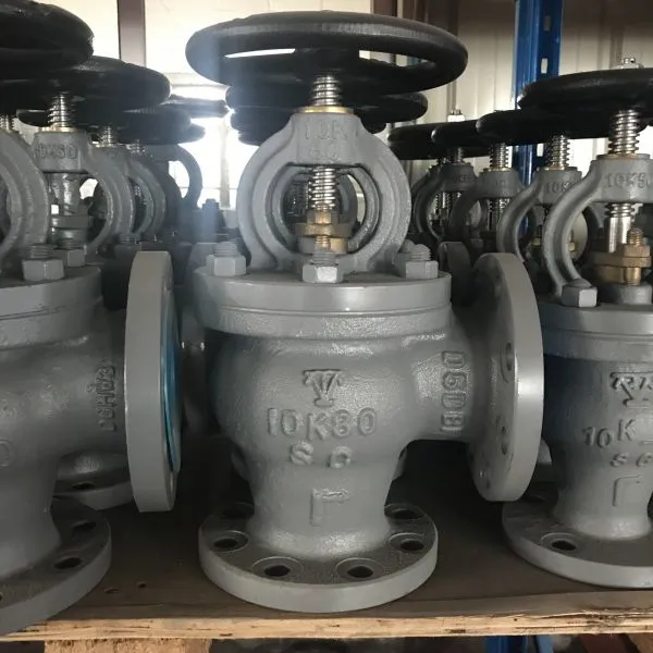 JIS Marine Valve Cast Steel Angle Check Valve F7472 10K